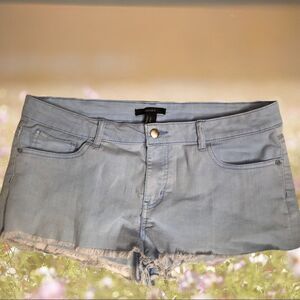 Forever 21 light blue jean short shorts